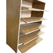 Armoire à chaussures vintage en bois / armoire à abattant