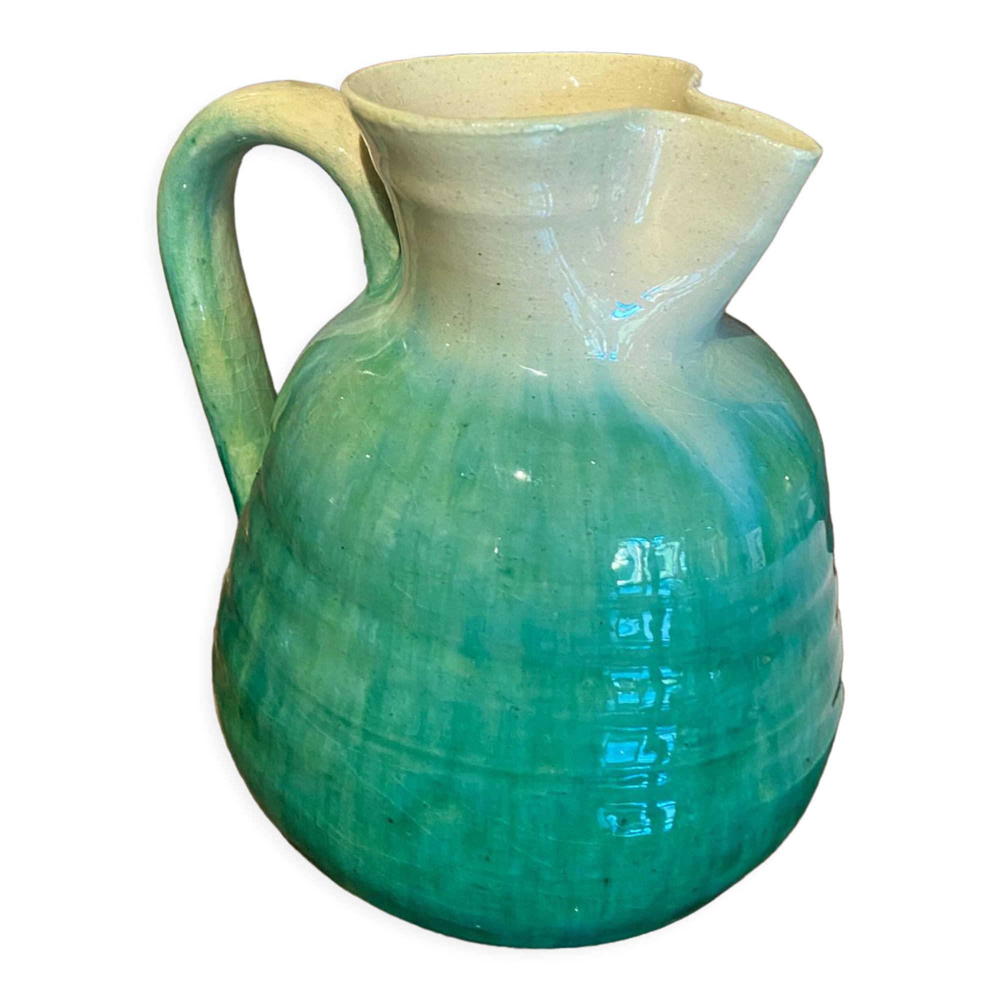 Pichet à Margarita Vert + 4 Verres Cactus Libbey – Set Tiki Vintage, Neuf