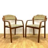 Fauteuils rétro ton de ludvík volák, tchécoslovaquie des années 1960 | ensemble de 4 chaises