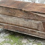 Wooden chest bench, 18th century