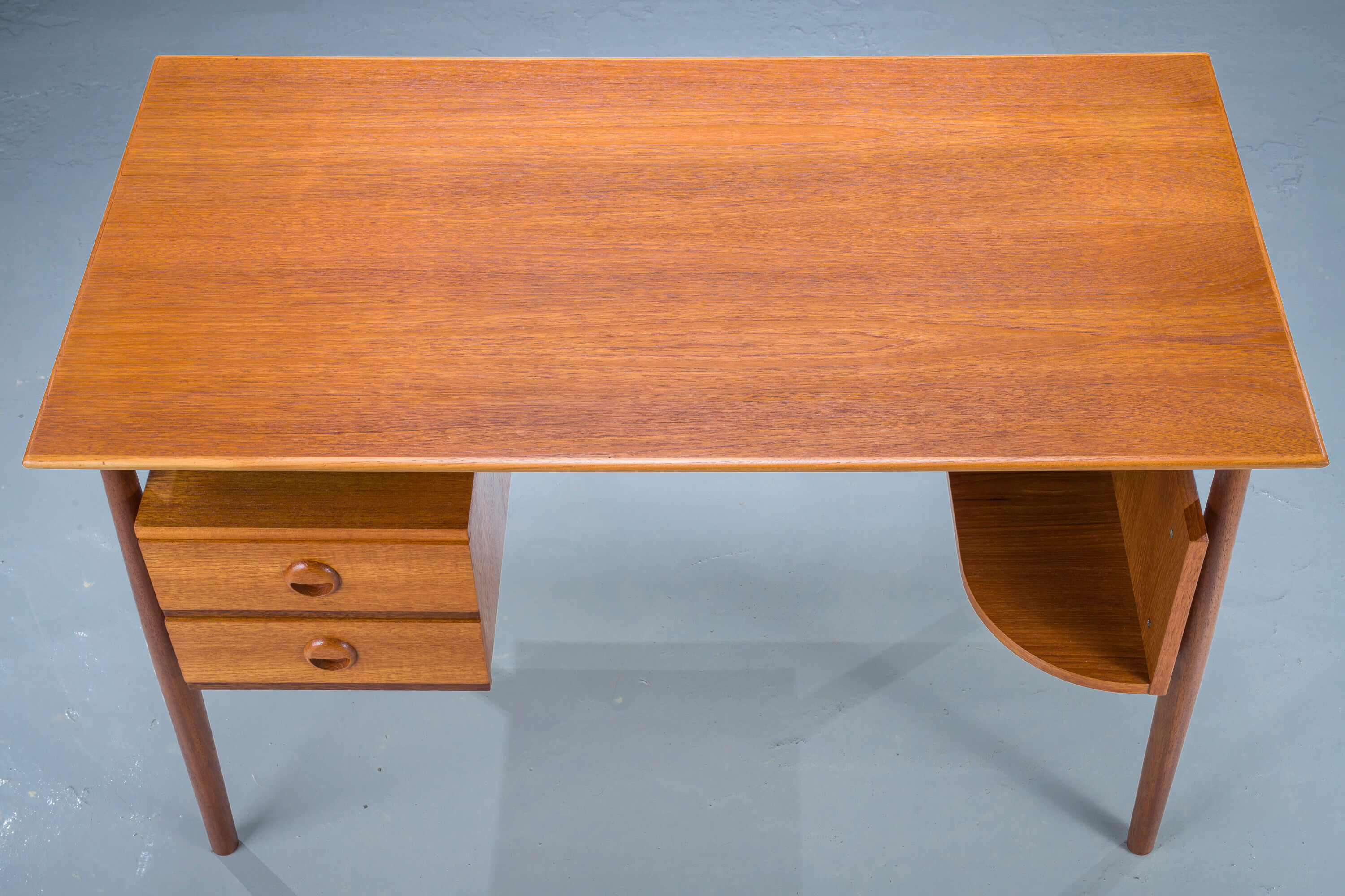 Mid-Century Teak Freestanding Desk, 1960s