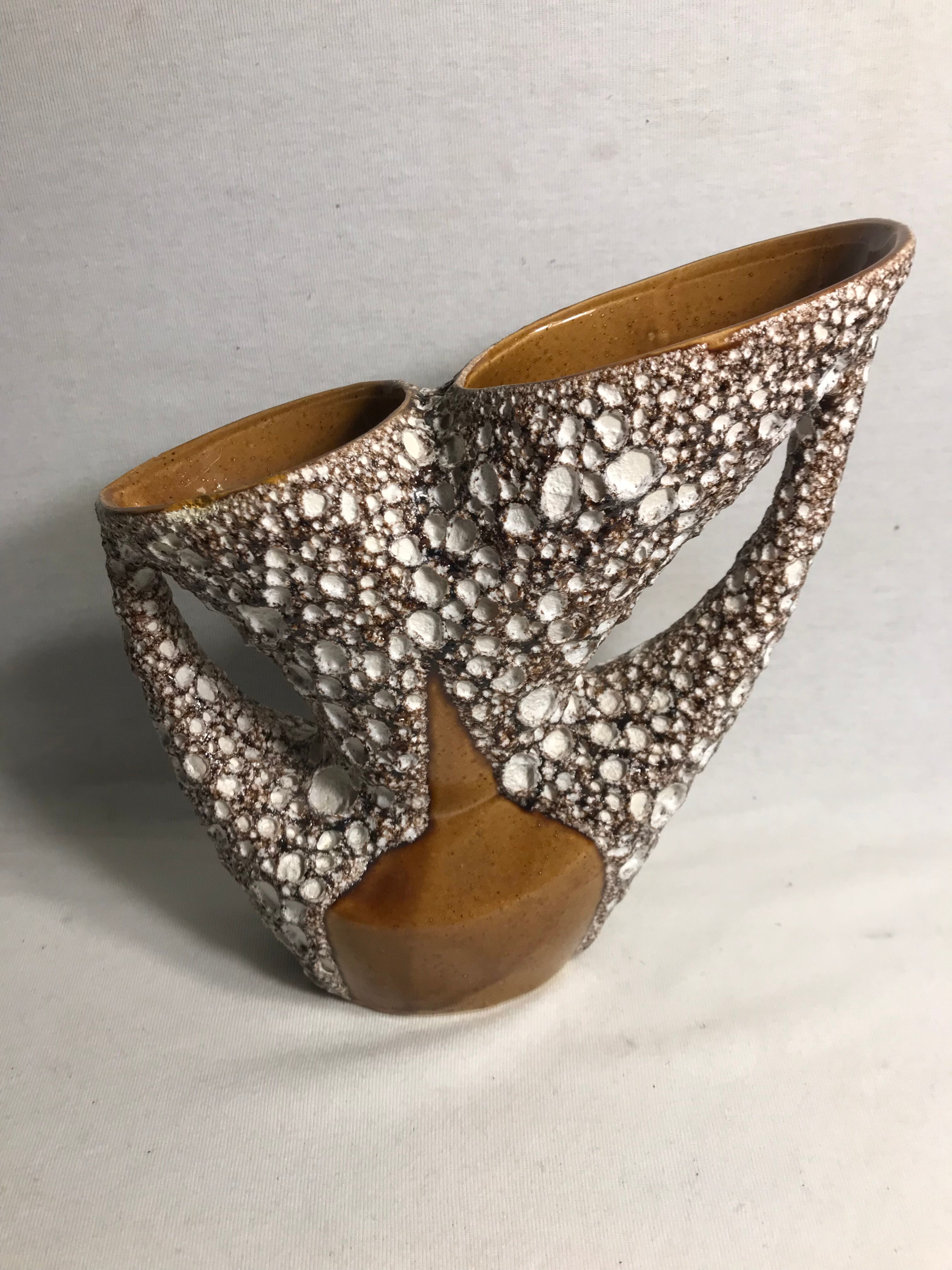 Ceramic vase Vallauris style