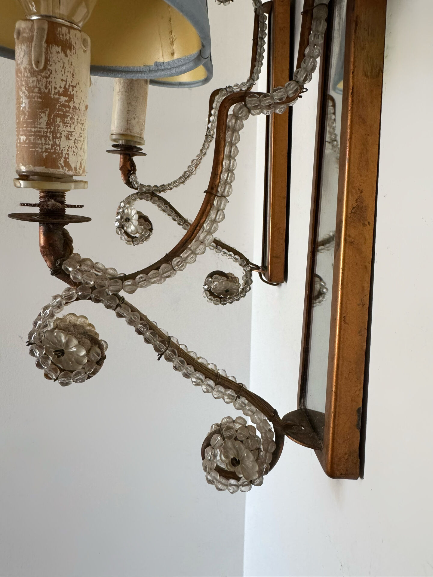 Vintage shabby chic wall lights