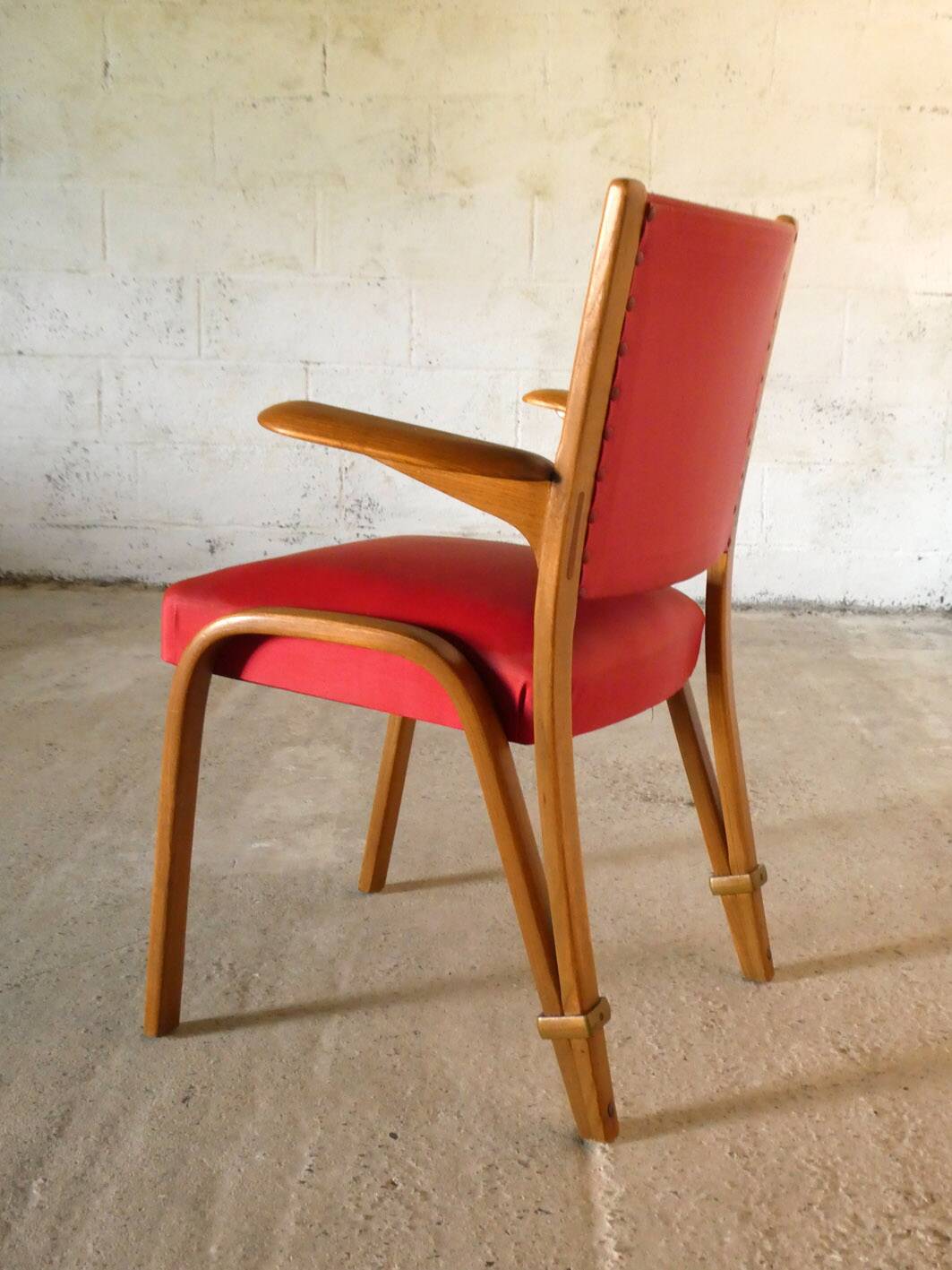 fauteuil Bow Wood, Steiner, 1950