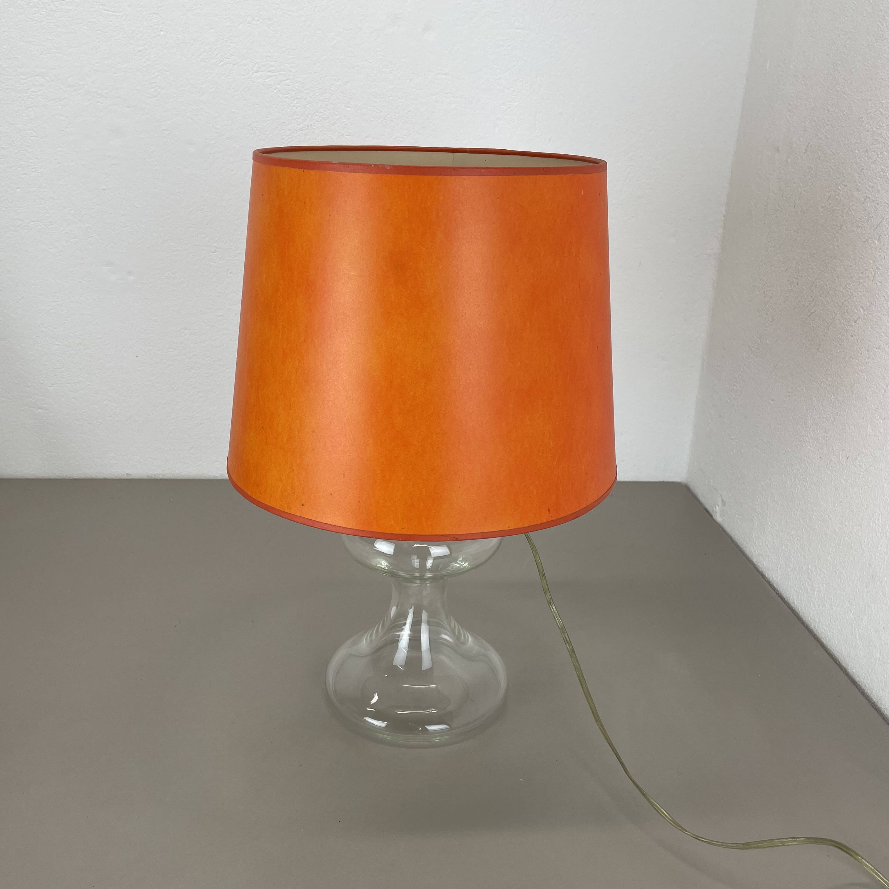 Modern Design M Lucid Glass Table Lamp Base ML 1 by Ingo Maurer, Germany, 1960s
