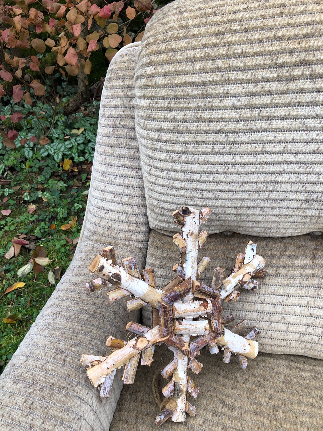 Corduroy armchair