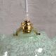 Suspension en verre de clichy vert mint