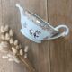 Saucière porcelaine oiseau de paradis