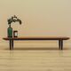 Teak sideboard, low Danish console, 1970s