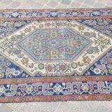 Tapis d'orient fait main vintage persan ancien Melayer 216 X 130