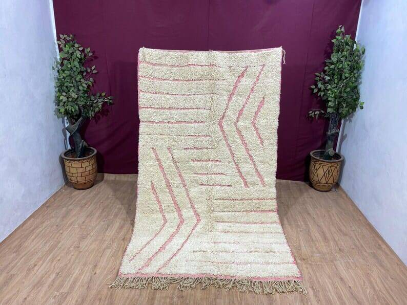 Tapis berbère sur mesure traditionnelle artisanale taille 1,5/2,5 m