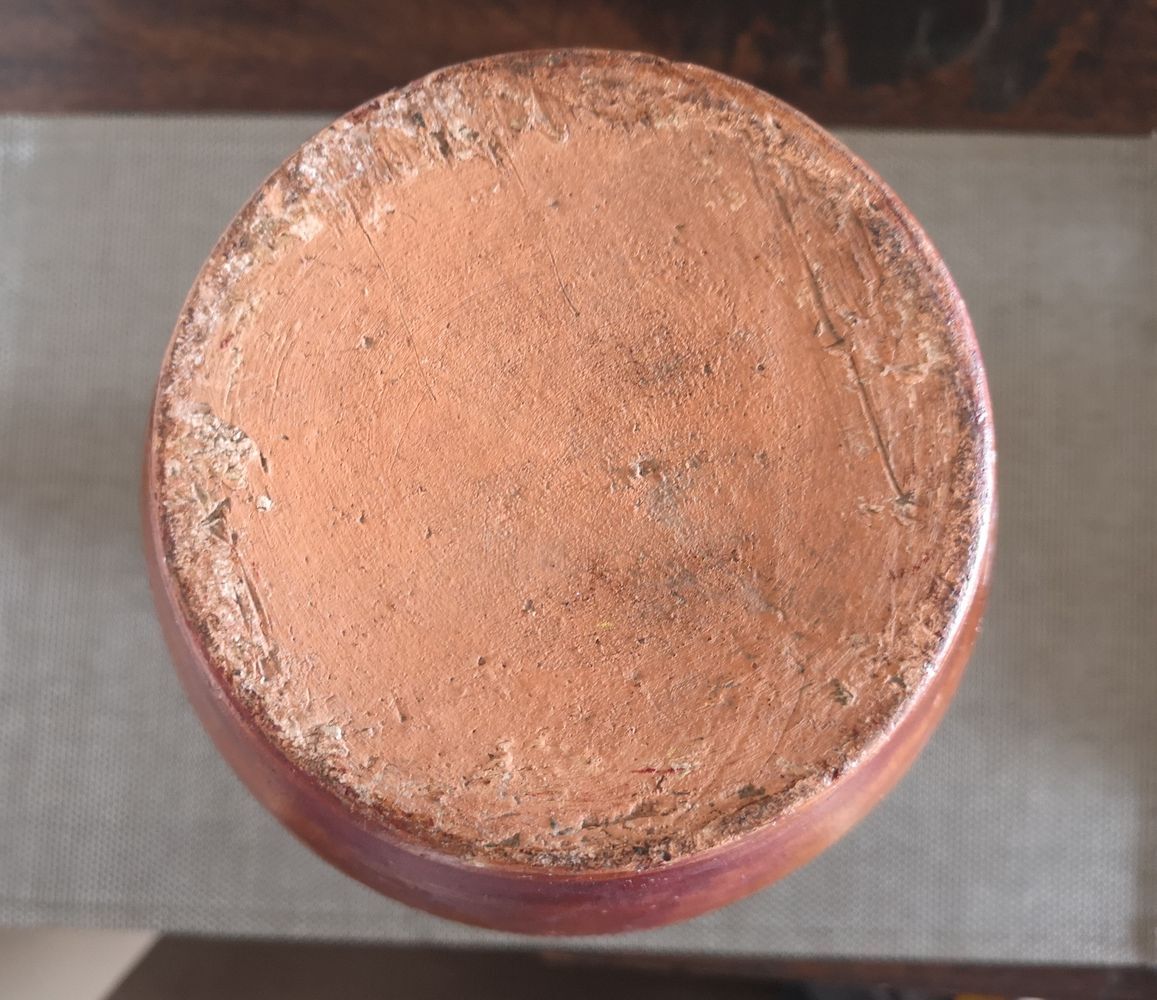 Glazed terracotta vase - Late 19th century