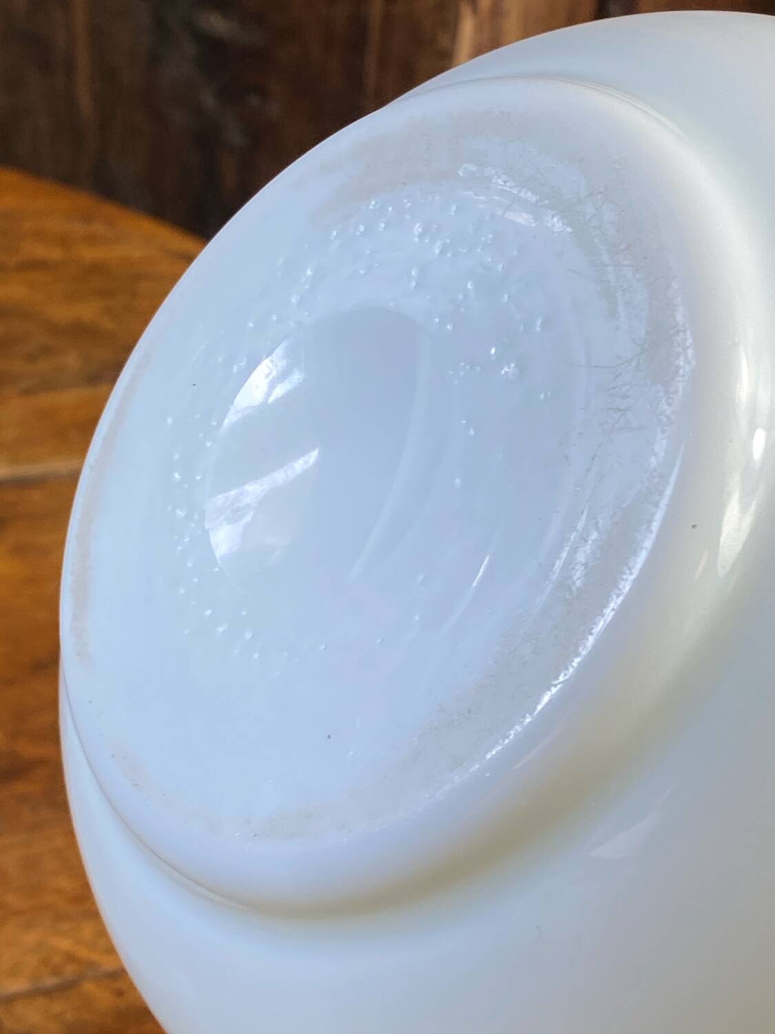 Pair of white opaline vases