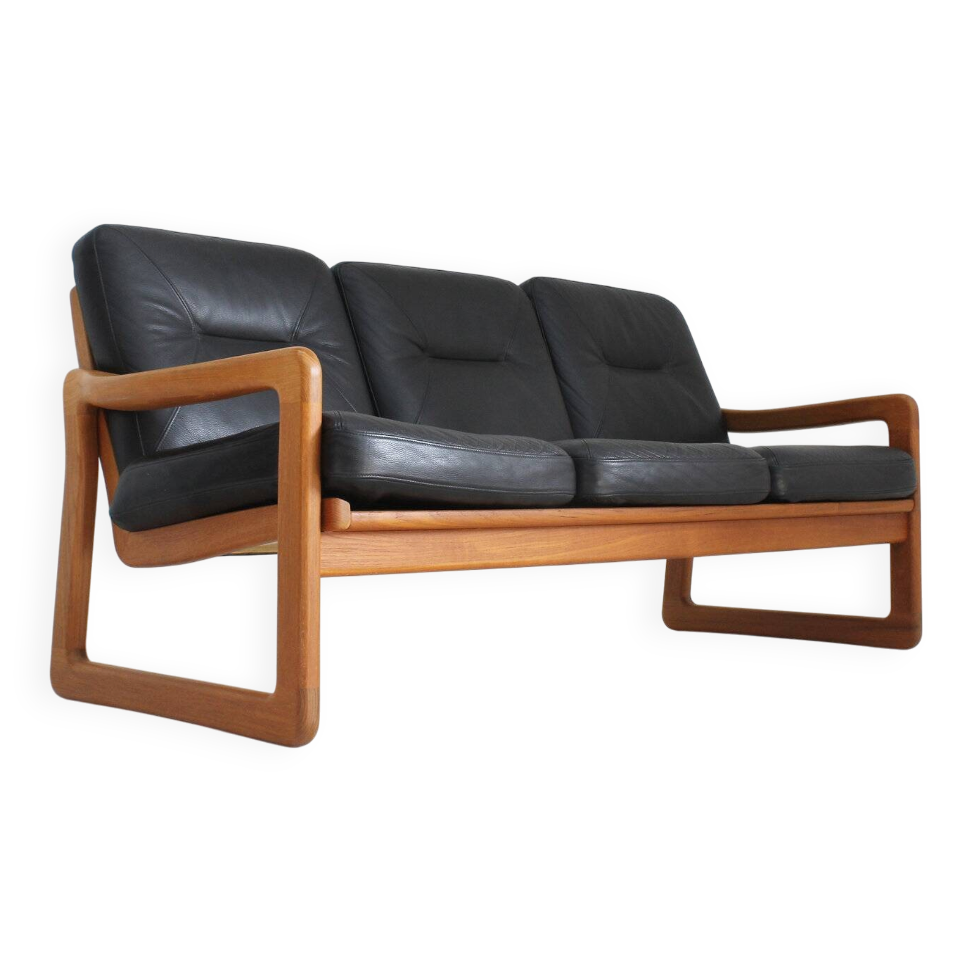 Vintage mid-century sofa solid teak Holstebro MöbelFabrik 1960s
