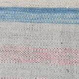 8x12 Light Blue & Off White Large Kilim Rug, 260x361Cm