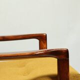 Scandinavian armchair yellow ocher design by Z. Baczyk