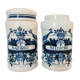 Oud Delft set of two pharmacy jars