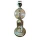 Large vintage lamp See Delmas 1970s glass and metal modern design