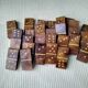 Domino set in its thuya burl box