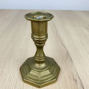 Vintage gold-plated brass candlestick