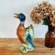 Vintage barbotine duck pitcher Saint Clément no. 7492