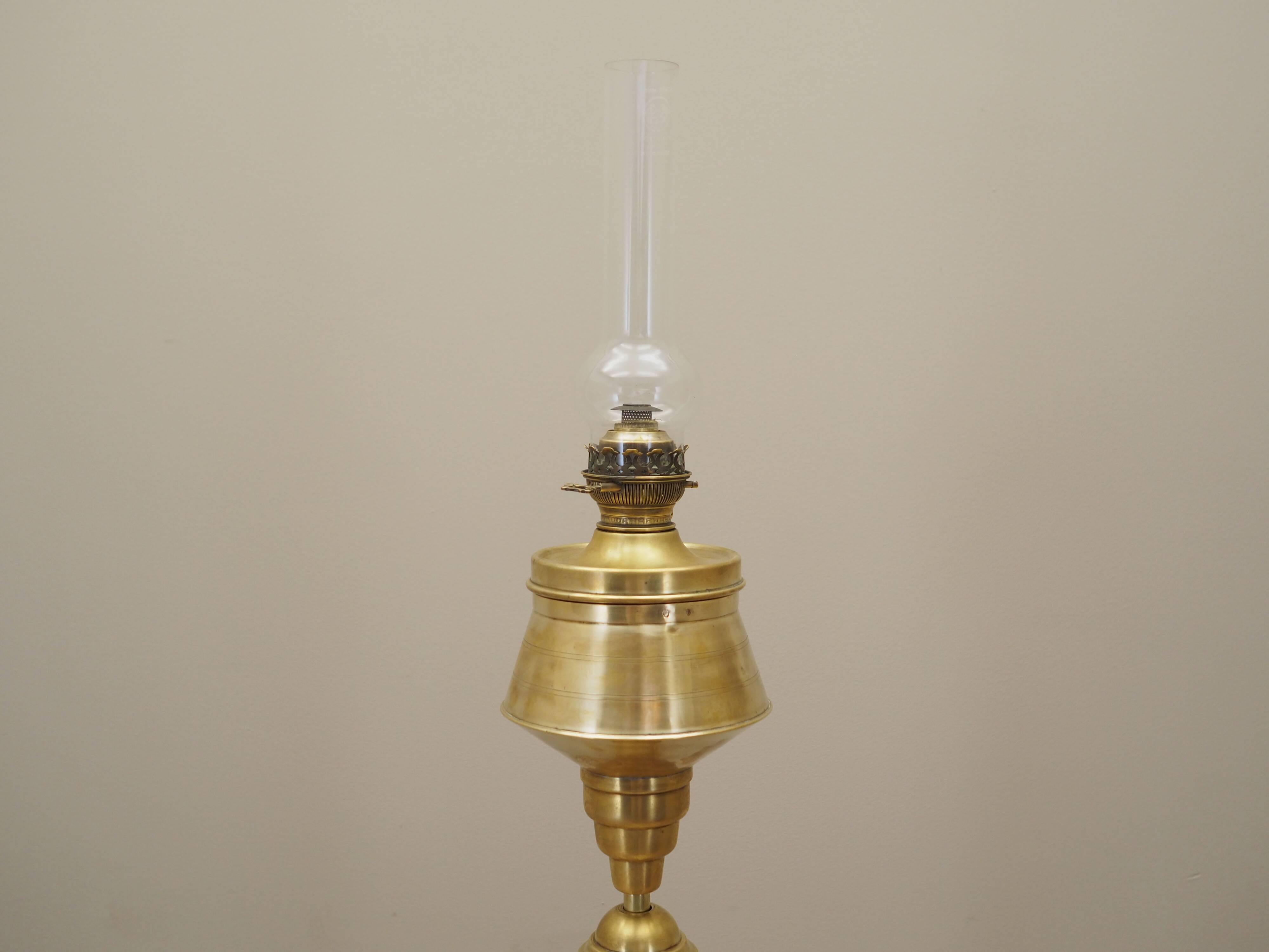 Kerosene lamp, German design, 1920s, manufacturer: Ehrich & Graetz