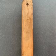 Socle mural en bois sculpté pour statue du 19e siècle