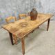 Antique Farmhouse Table French Dining Table in Chestnut Wood 80x200