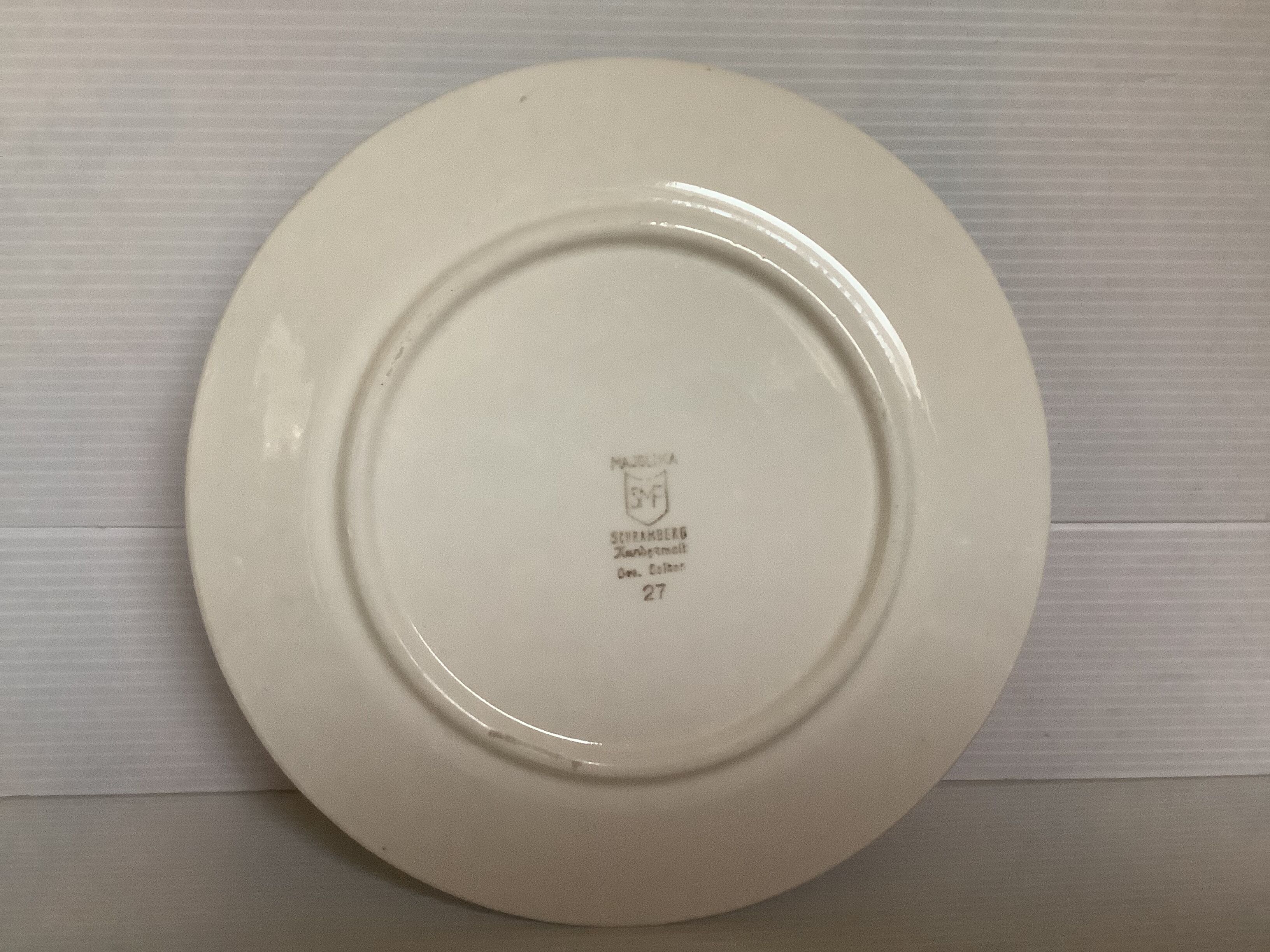 Bell butter tray majolika schramberg