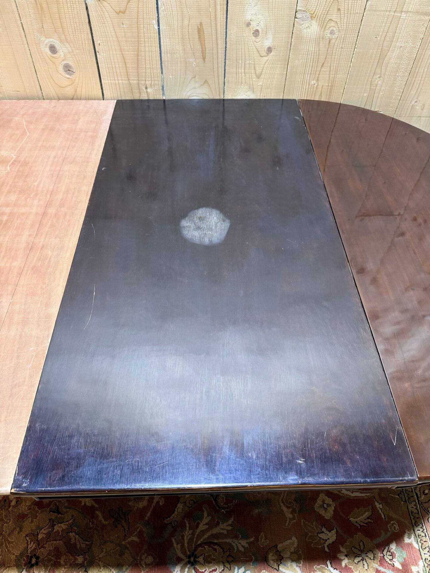 Louis Philippe style oval mahogany dining table