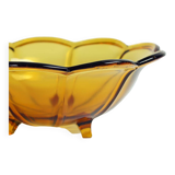 Bol vintage en verre pressé par Borske Sklo Union, Tchécoslovaquie 1960