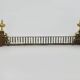 Fireplace bar, fireplace bar, fire bar, fireplace front in gilded bronze