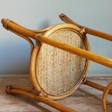 High harness in vintage rattan
