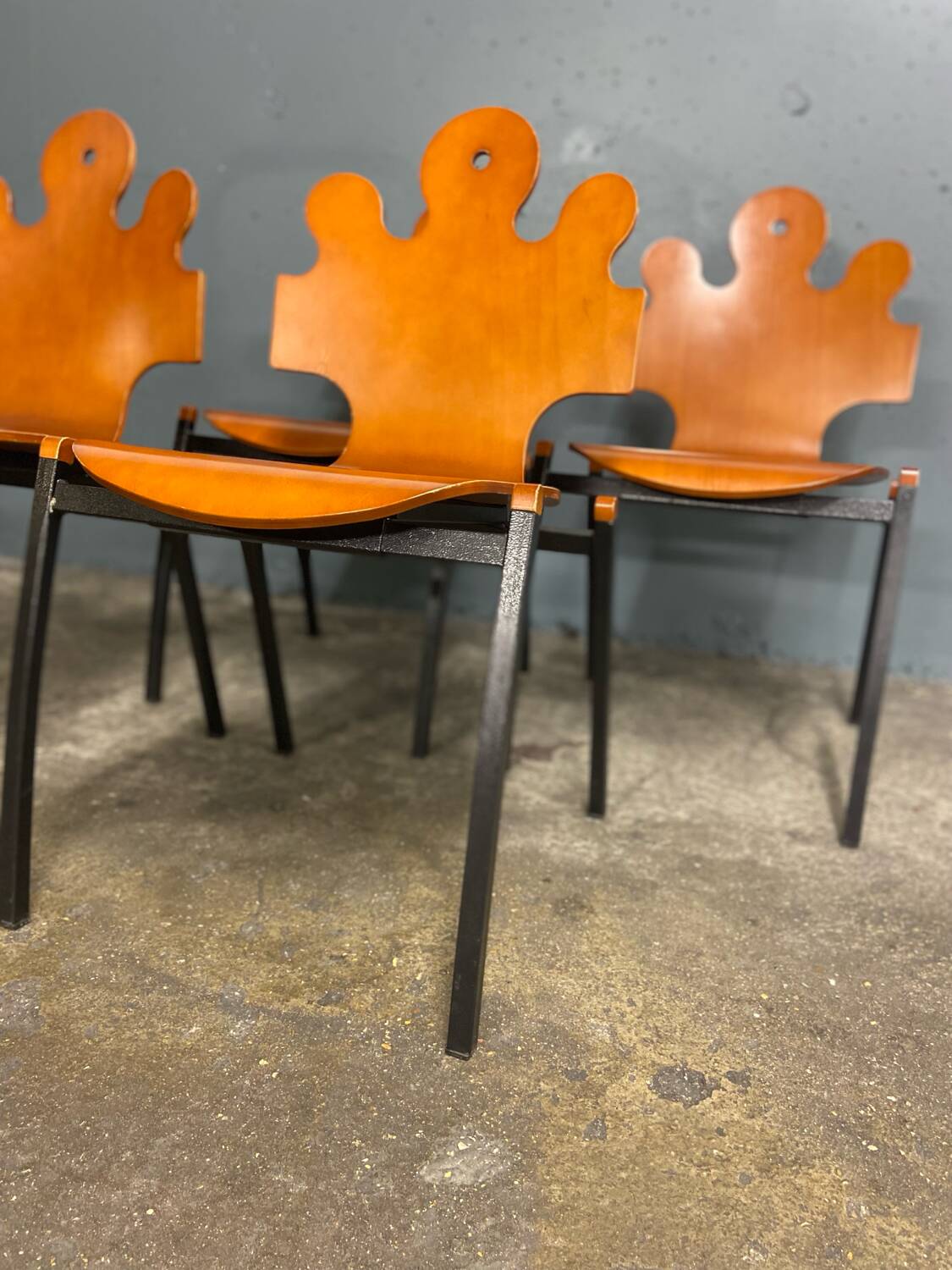 4 chaises "Puzzle", design by Essaime, France 1995