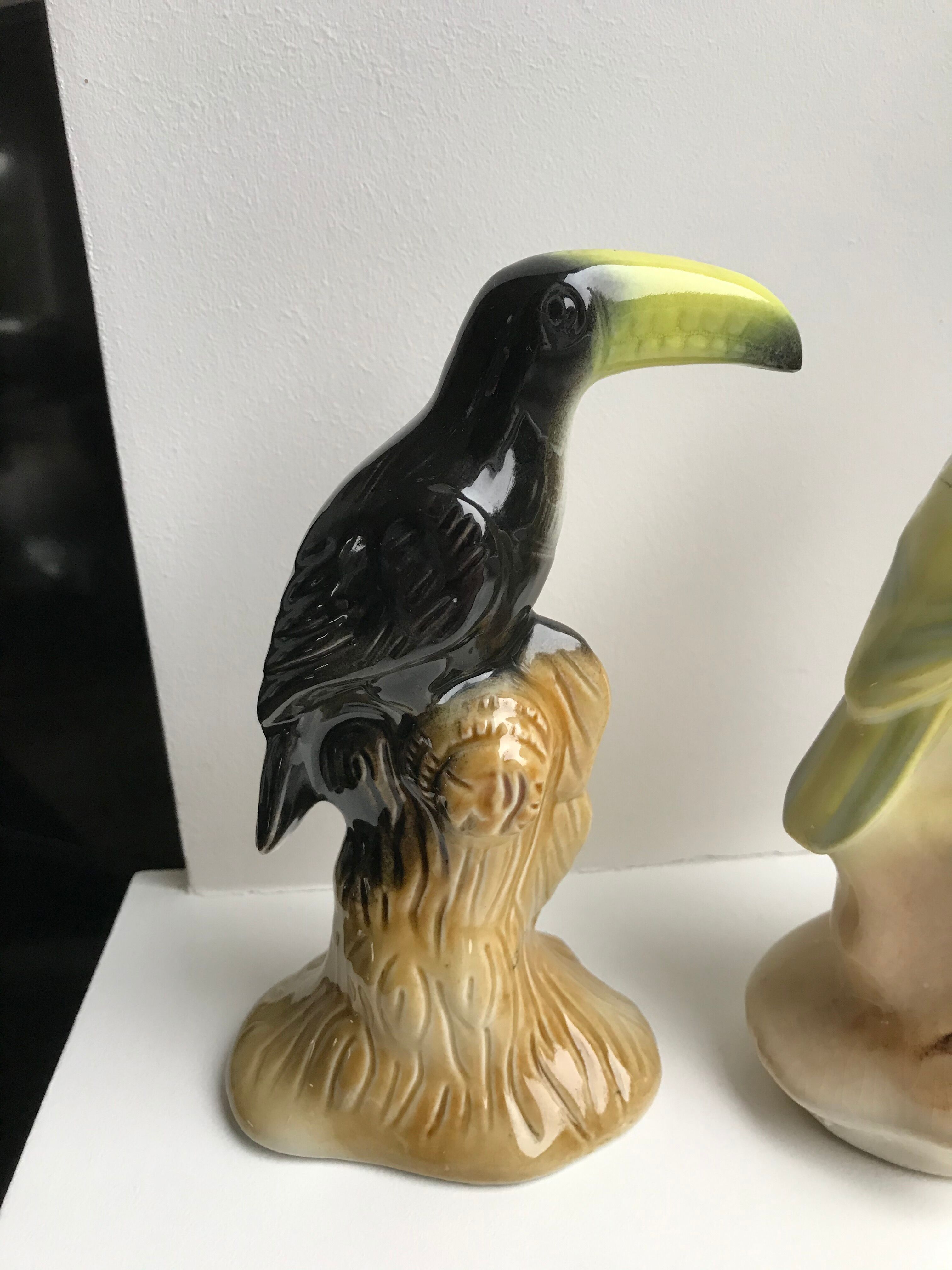 duo of ceramic animals made in Brazil 40s-50s