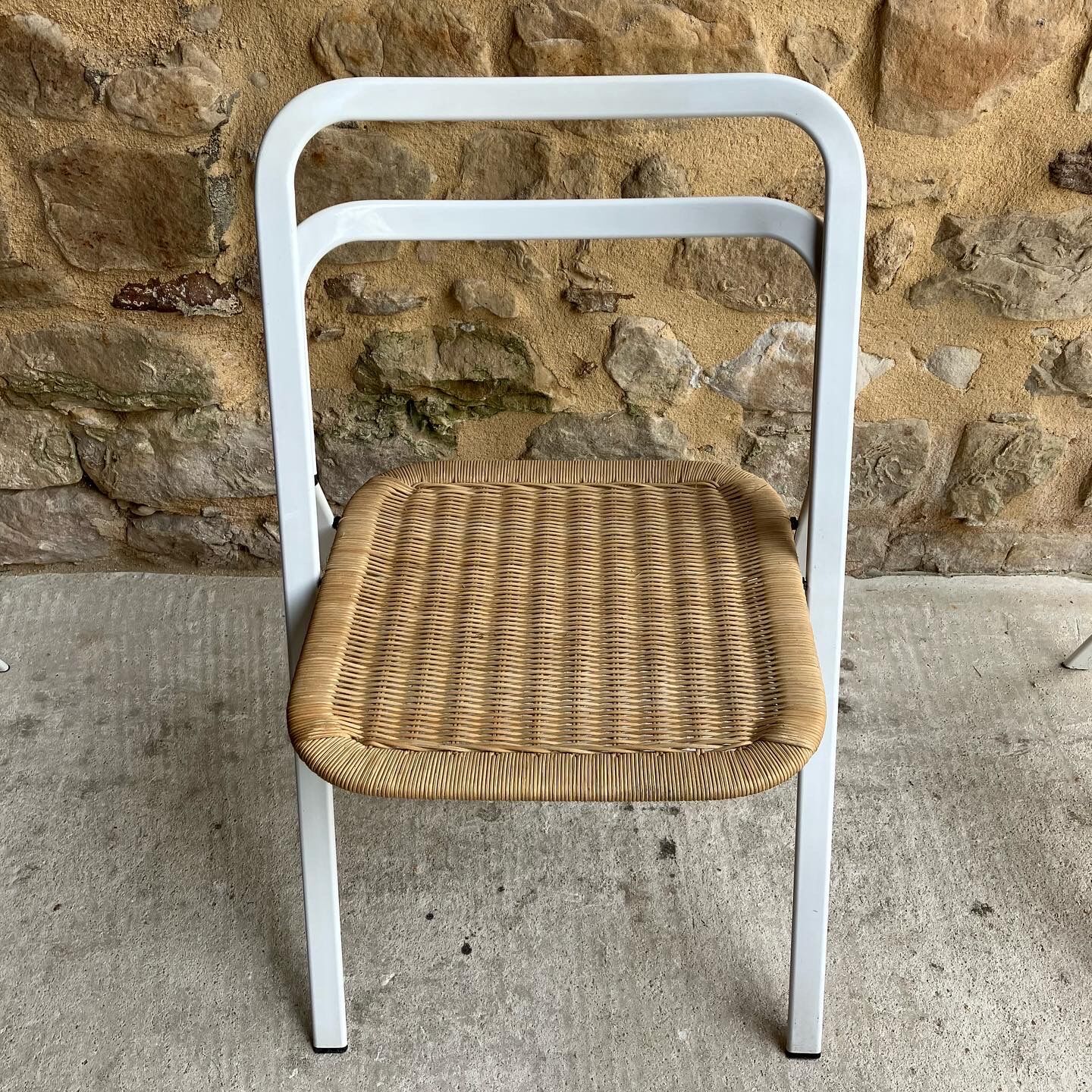 Set of 4 white chairs Giorgio Cattelan