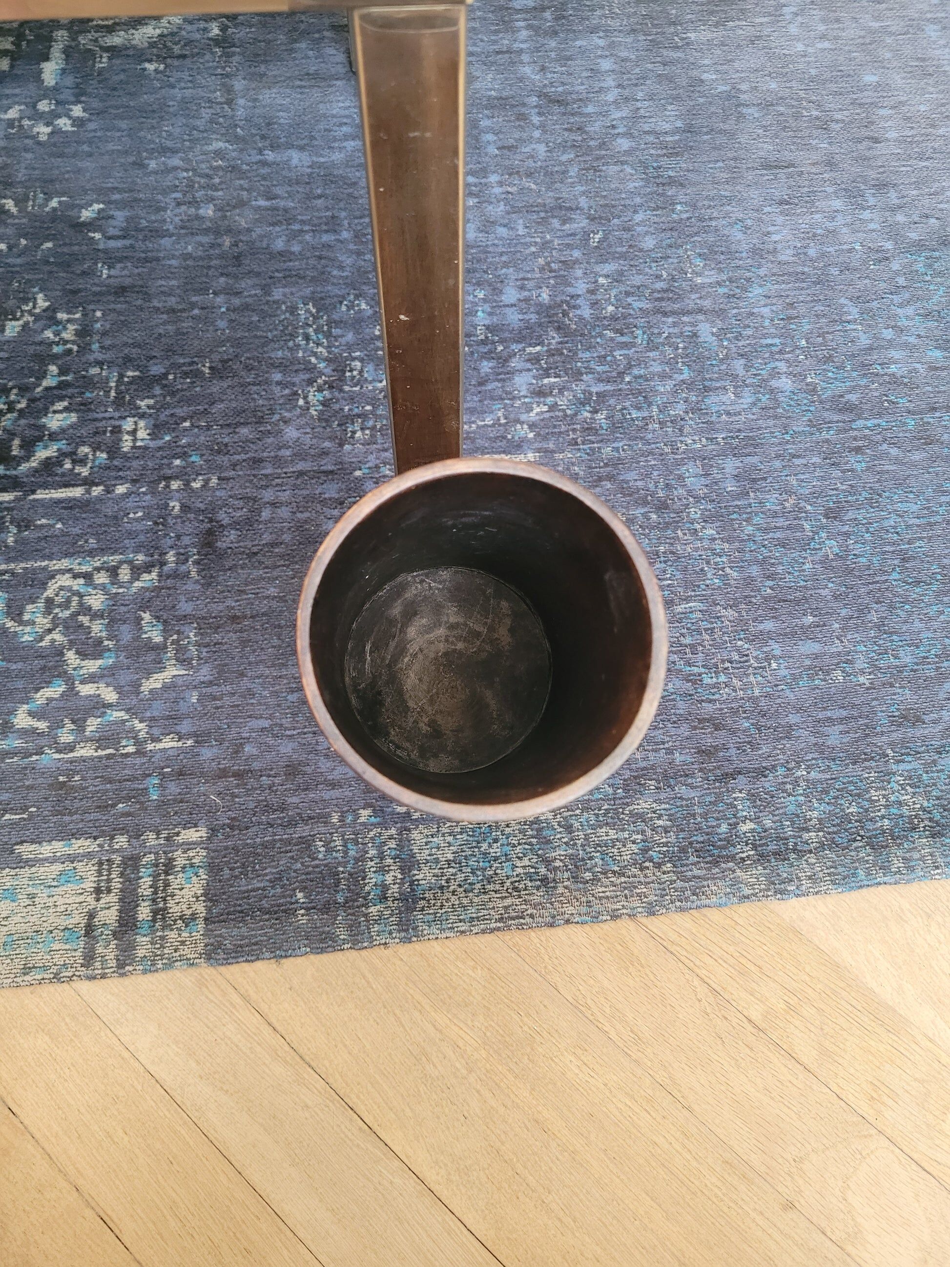 Vintage wooden plant pot