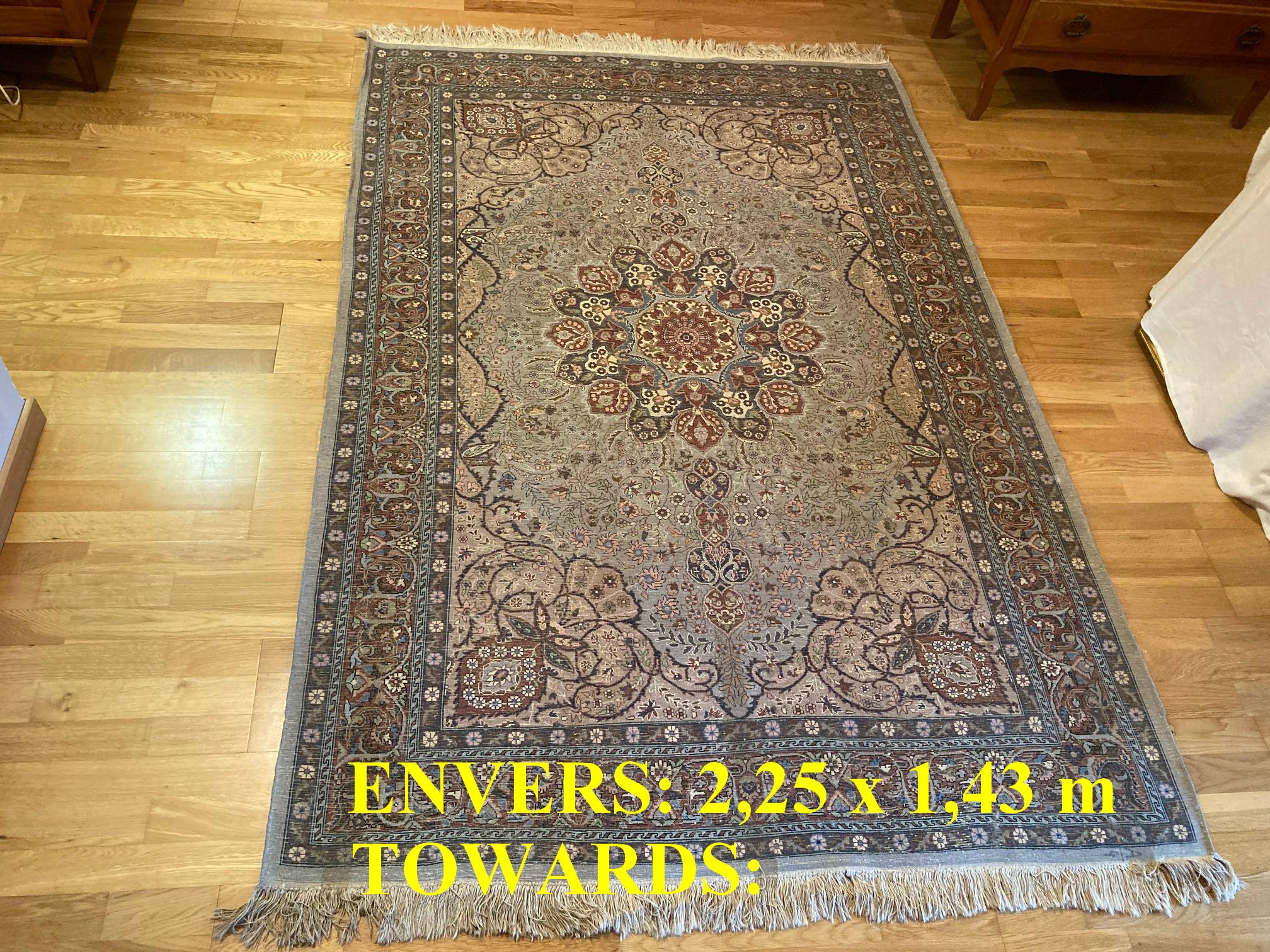 Oriental carpet 2.25 x 1.43 m