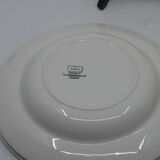 8 assiettes creuses terre de fer Digoin