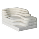 Terrazza sofa, Ubald Klug, De Sede, white leather