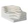 Terrazza sofa, Ubald Klug, De Sede, white leather
