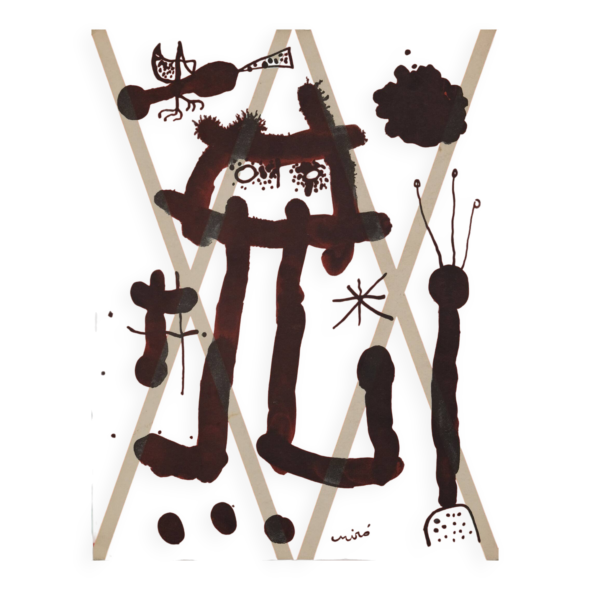 Joan miro: the surrealist peasant - original lithograph