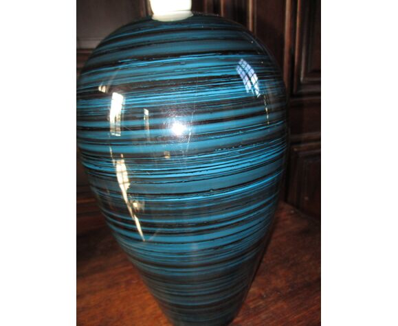 Blue Ceramic Lamp Foot