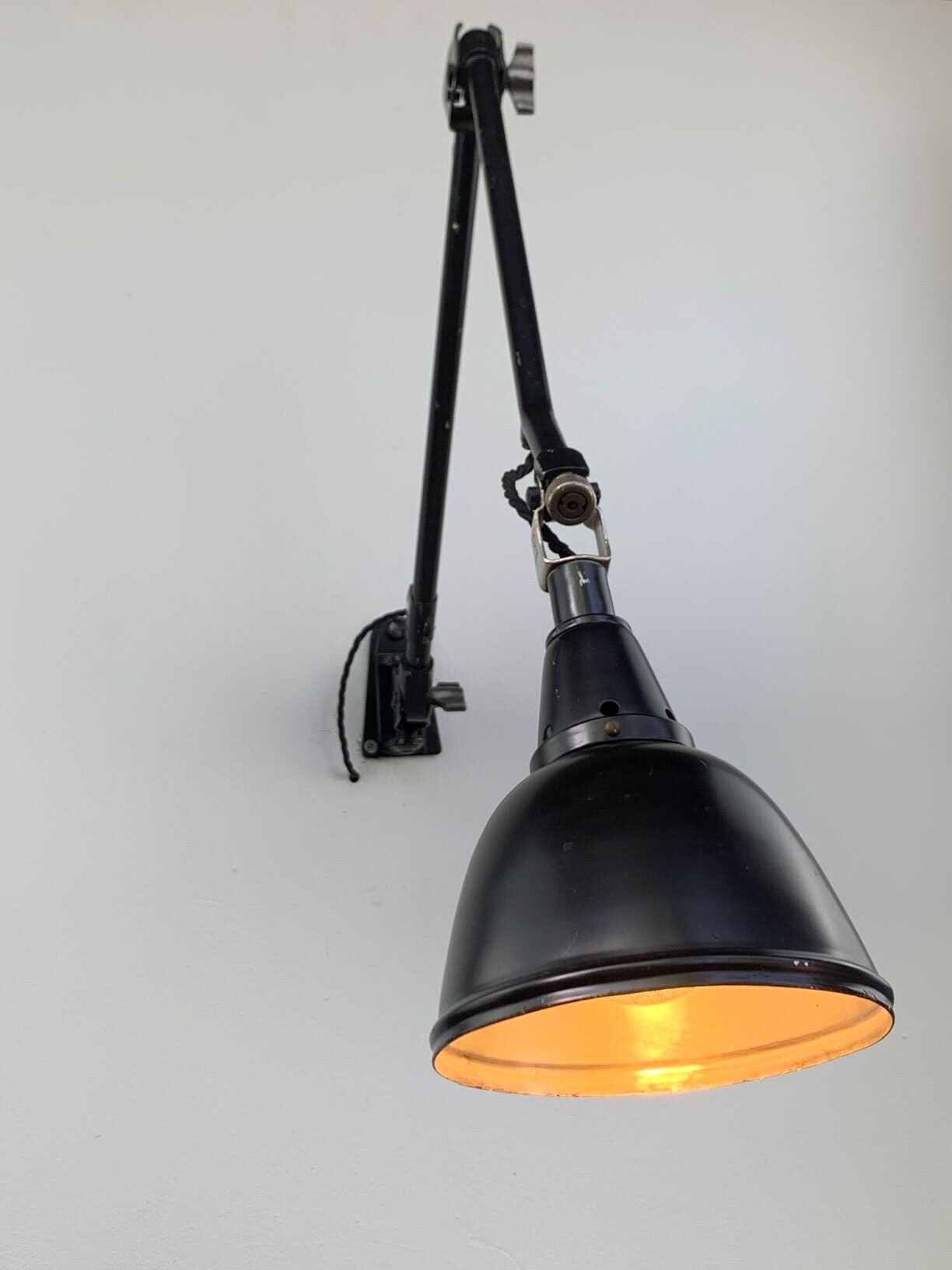 Applique Midgard ancienne lampe allemande curt fisher drgm 1940