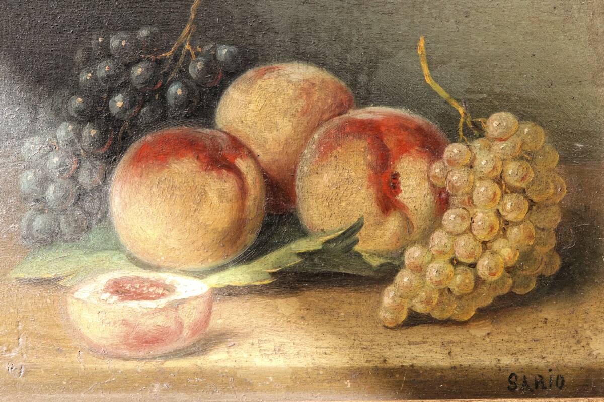 Still life with fruits, early 20th century, signed Sario.