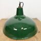 Industrial British Green Enamel Factory Pendant Lamp, 1960s