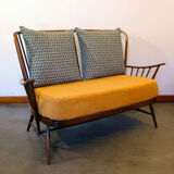 Ercol Springtime mustard yellow sofa