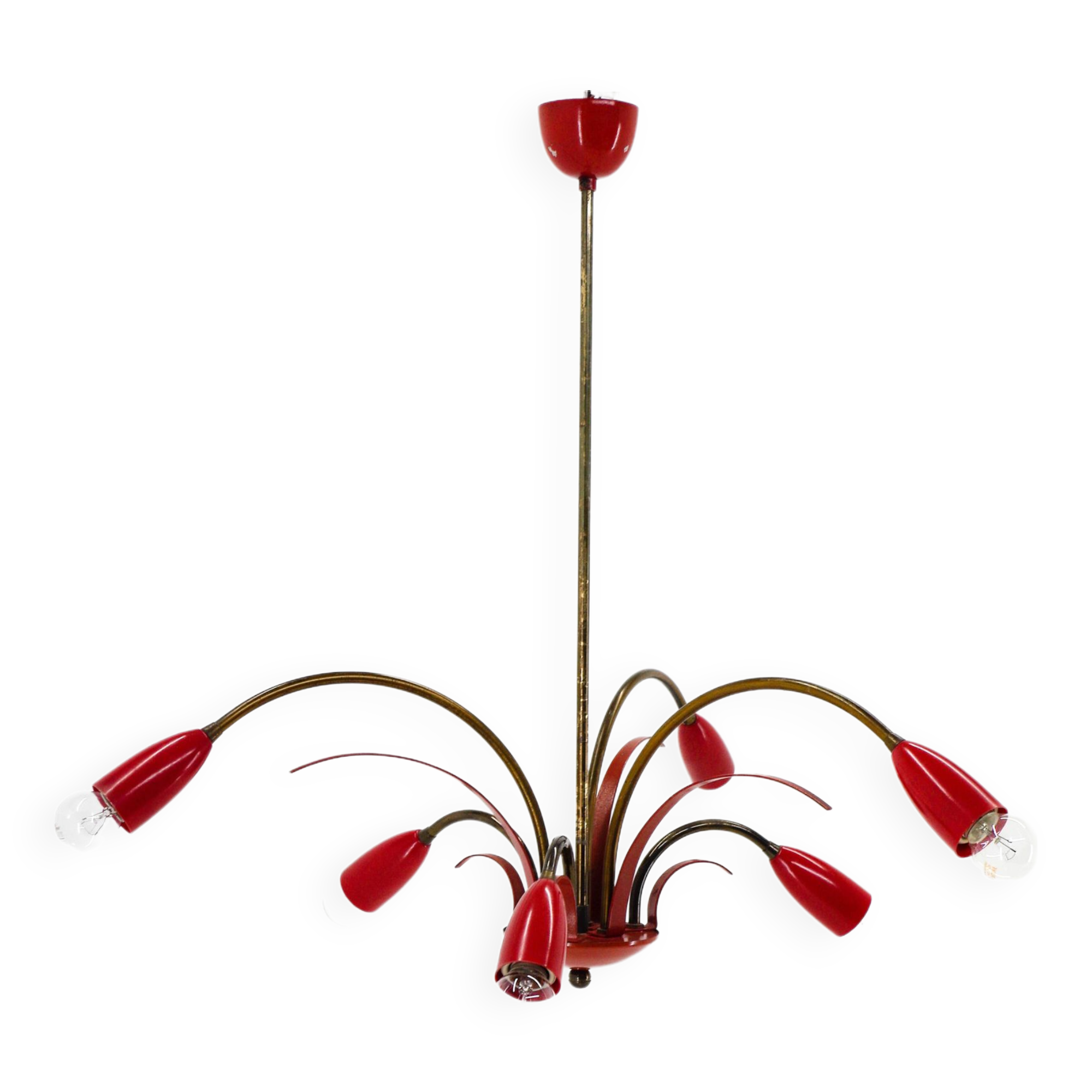 Sputnik design chandelier, Italy 1960s