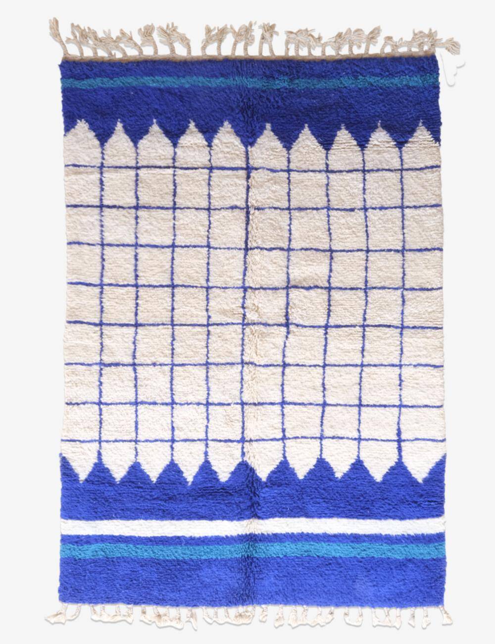 Contemporary Blue Rug - 264 x 180 cm