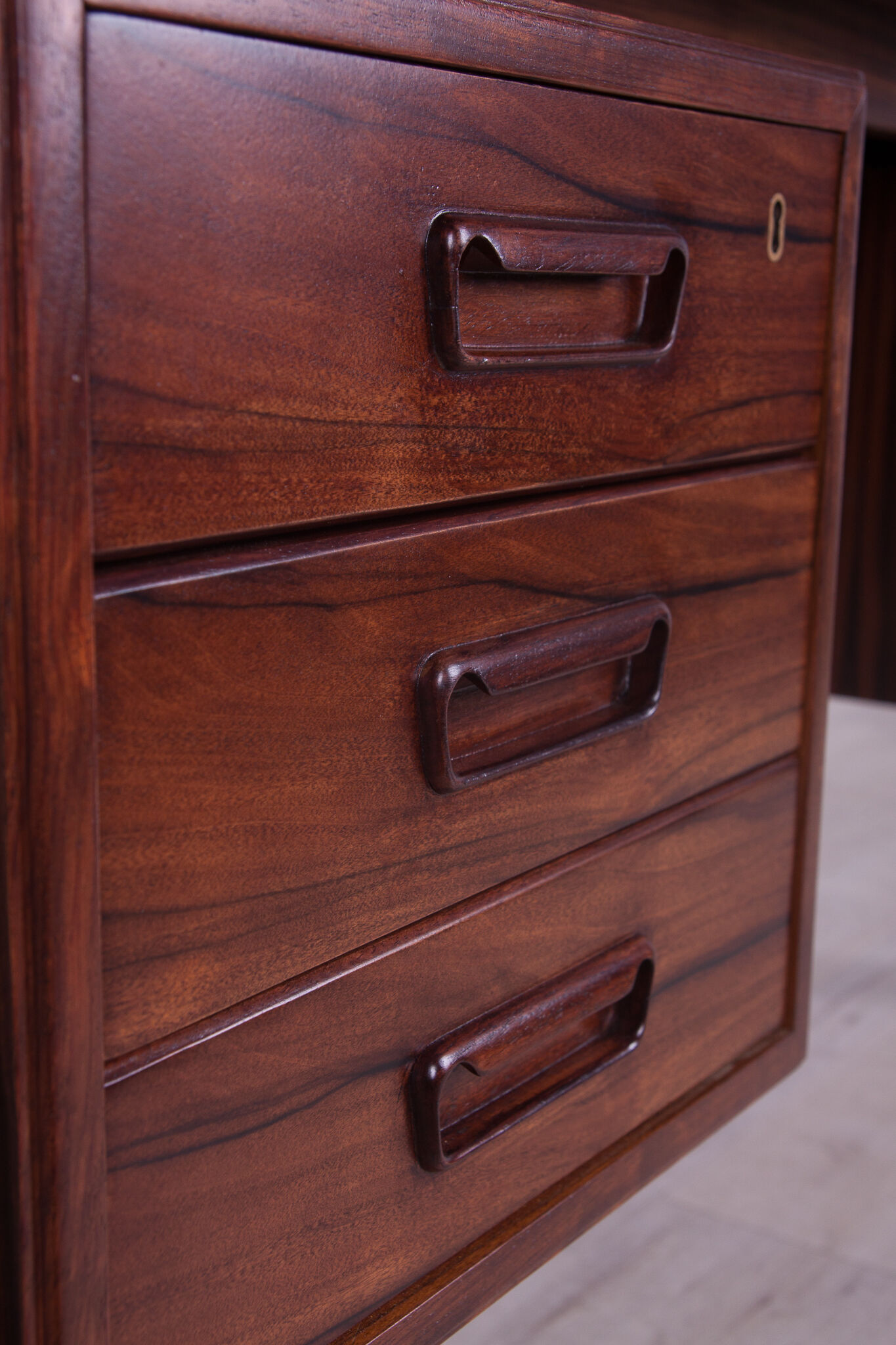 Mid-century freestanding rosewood desk, 1960s